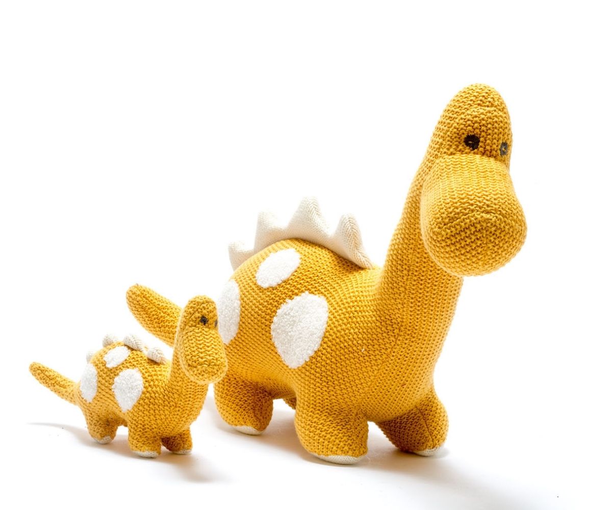 Knitted Large Organic Cotton Diplodocus Toy