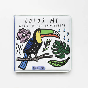 Wee Gallery Colour Me Bath Books - Rainforest