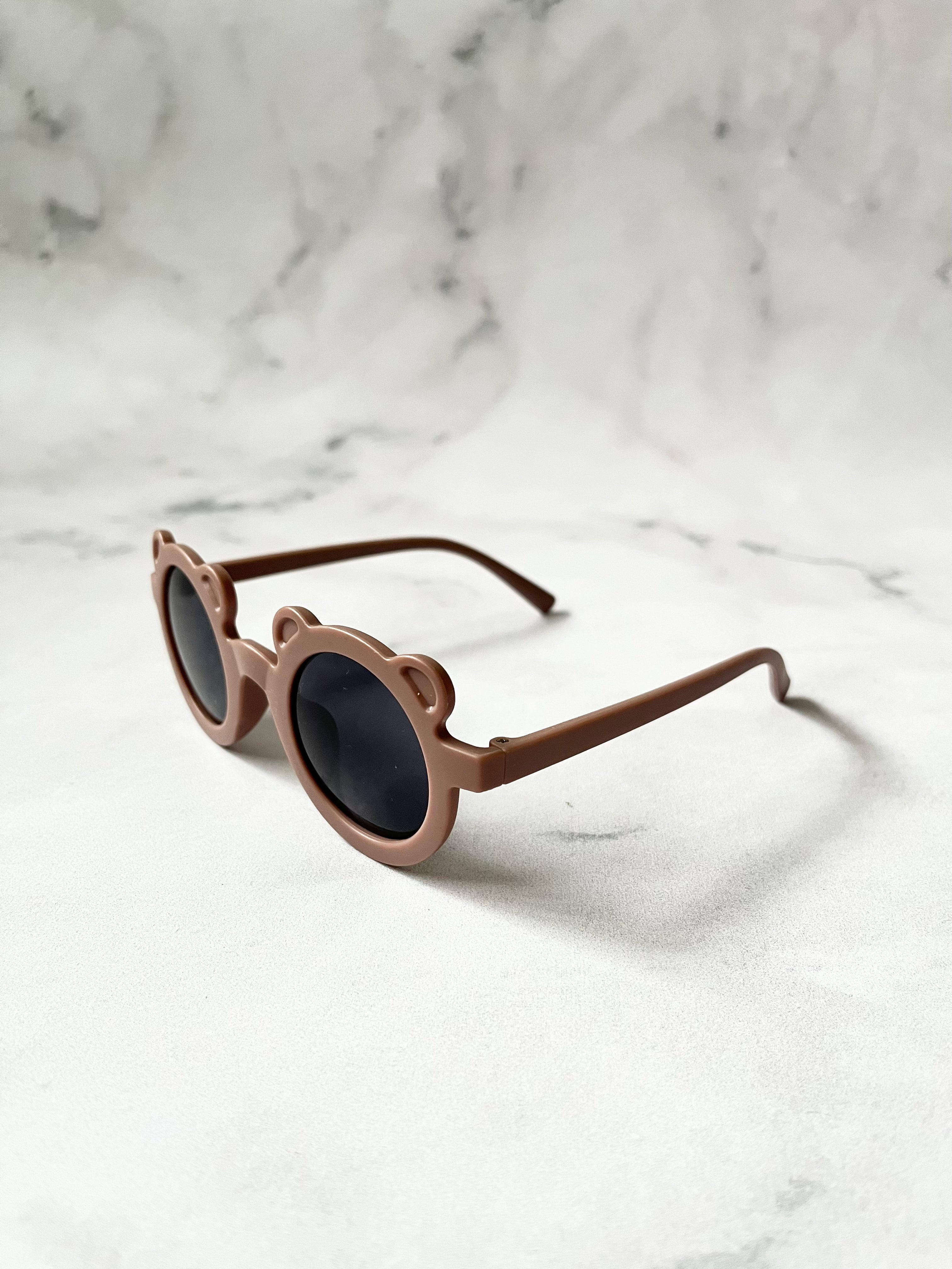 Luna Rose Round Bear Sunglasses Mauve