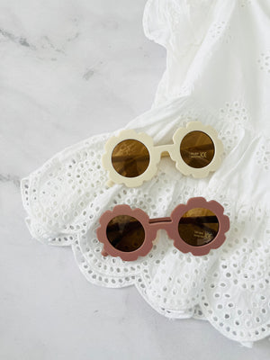 Luna Rose Flower Sunglasses Matte Mauve