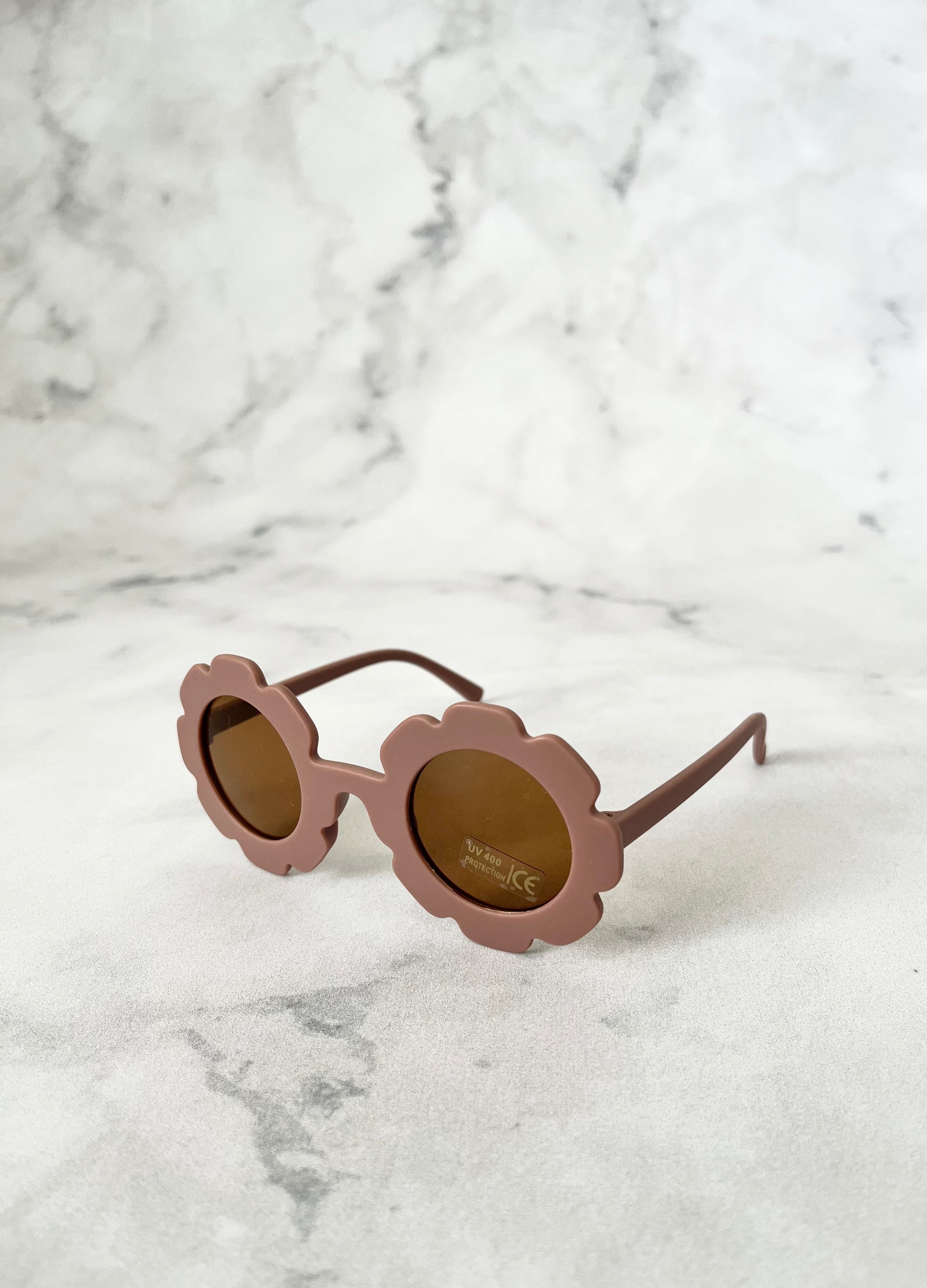 Luna Rose Flower Sunglasses Matte Mauve