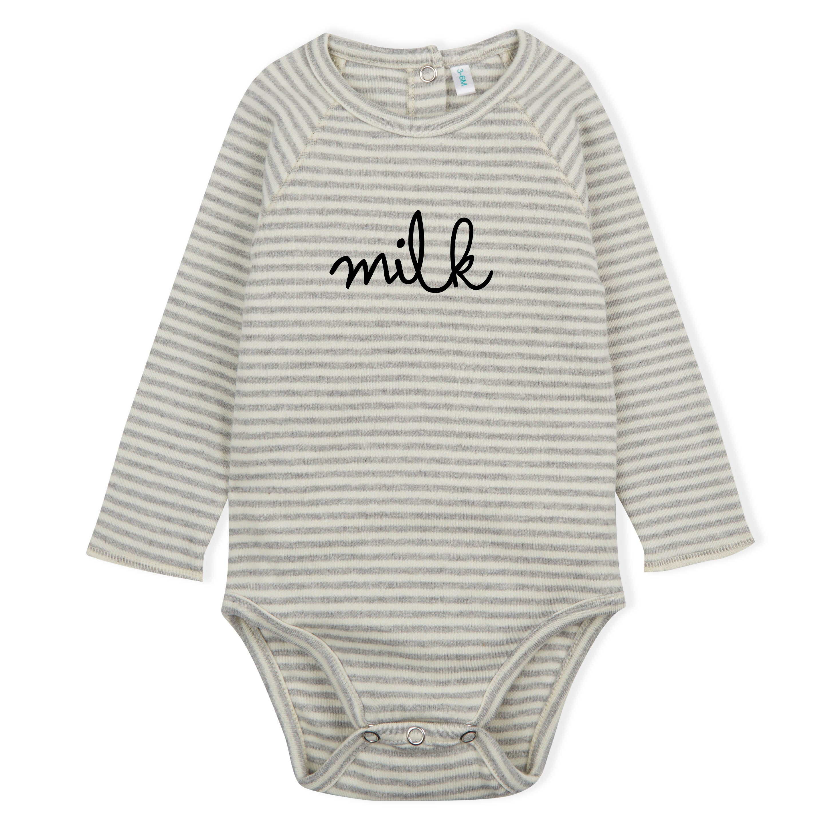 Organic Zoo Milk Stripe Bodysuit