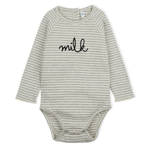 Organic Zoo Milk Stripe Bodysuit