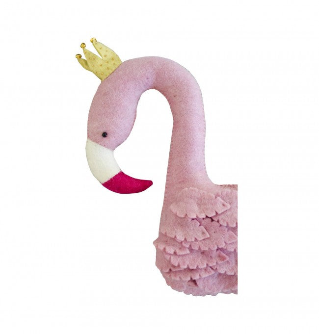 Gamcha Pink Flamingo Head Wall Hanging