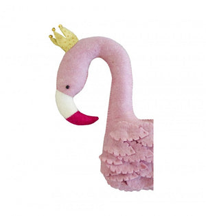 Gamcha Pink Flamingo Head Wall Hanging