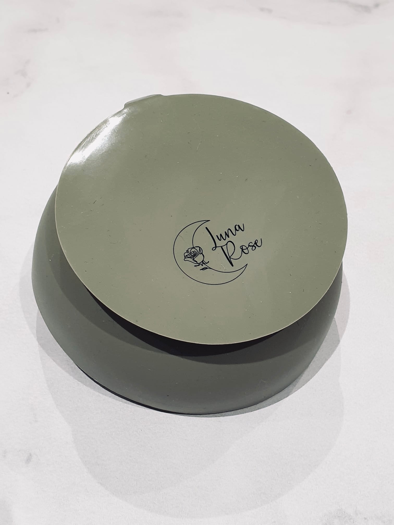 Luna Rose Soft Khaki Silicone Bowl & Spoon Set