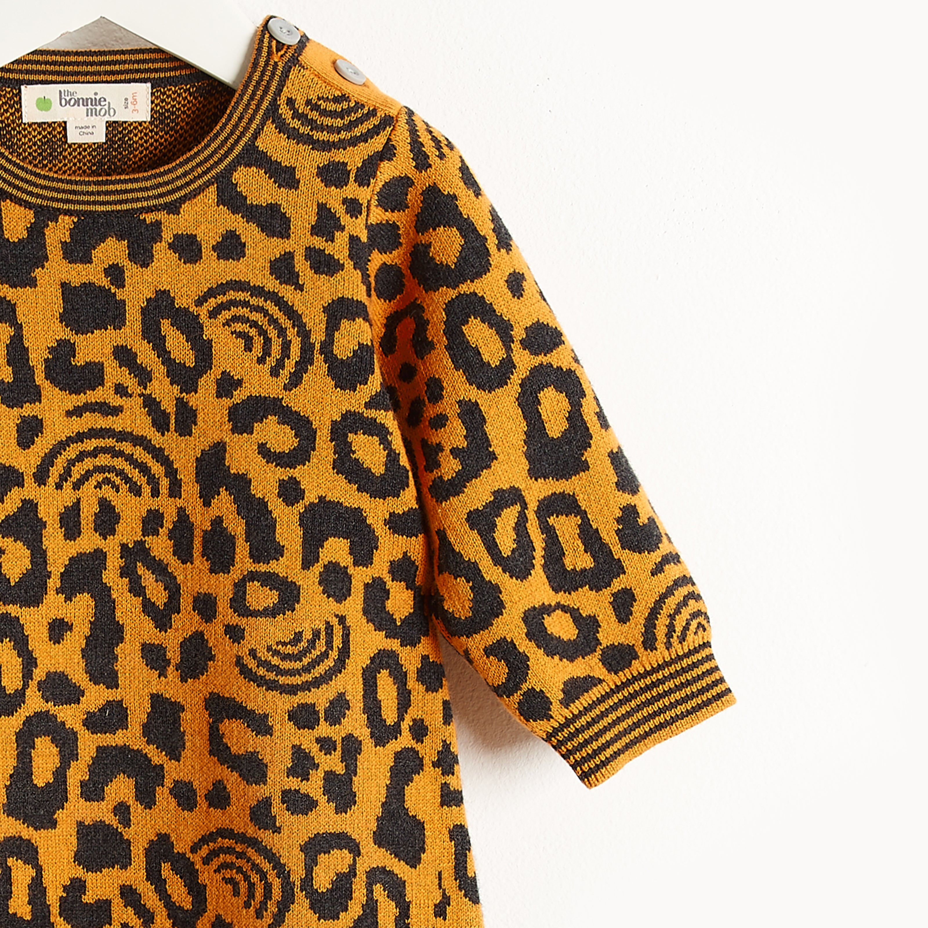 Bonnie Mob Grey Leopard Print Playsuit